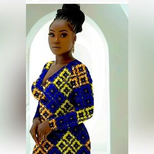 High quality African fabric 6 yards with beautiful patterns.